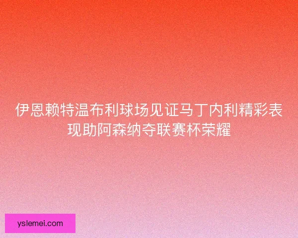 伊恩赖特温布利球场见证马丁内利精彩表现助阿森纳夺联赛杯荣耀